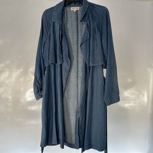 Cloth & Stone light Jean trench coat size XS